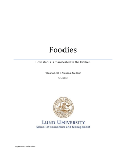 Foodies - Lund University Publications