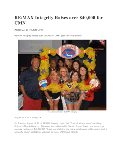 cmn article - Re/Max Integrity