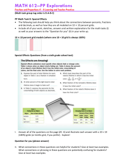 MATH 612 --PP Explorations