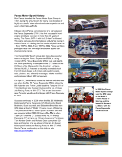 Panoz Motor Sport History - DeltaWing Technology Group