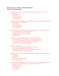 Microeconomics - Testbank 1 (Hubbard/O`Brien)