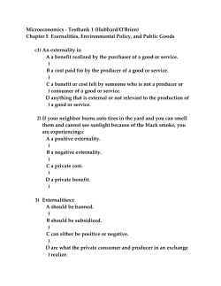 Microeconomics - Testbank 1 (Hubbard/O`Brien)
