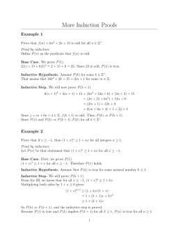 Induction - Brown CS