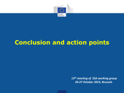 ESA_13_2015_ Pres9_conclusion_action_points