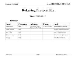 Secutiry Rekeying Protocol