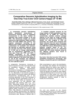 Comparative Genomic Hybridization Imaging by the One