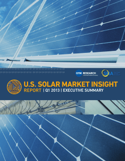 US Solar Market Insight Report Q1