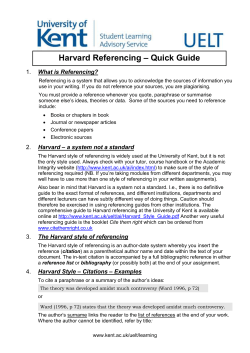 Harvard referencing - quick guide [46]