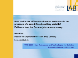 Calibration estimators