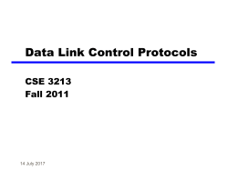 Chapter 7 Data Link Control Protocols