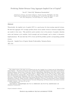 Predicting Market Returns Using Aggregate Implied Cost of Capital$