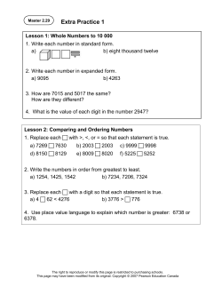 Lesson 6: Adding 3-Digit Numbers
