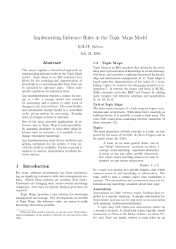 Implementing Inference Rules in the Topic Maps Model