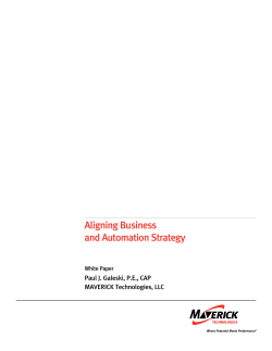 Aligning Business and Automation Strategy