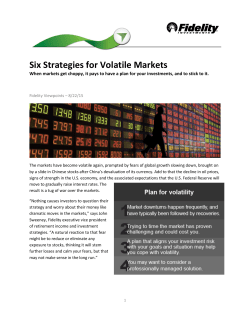 Six Strategies Volatile Markets