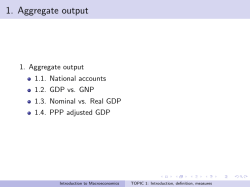 1. Aggregate output