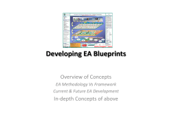 Developing an EA Blueprint