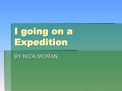 I going on a Expedition