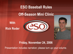 History of ESO Concept