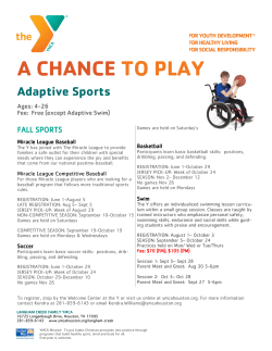 A CHANCE TO PLAY - YMCA of Greater Houston