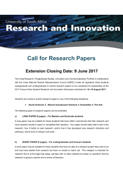 2017 Student Research and Innovation Showcase