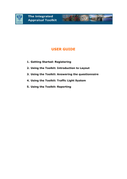 Integrated Appraisal Toolkit User Guide