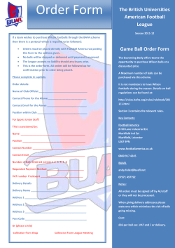2011-12 Wilson Ball Order Form