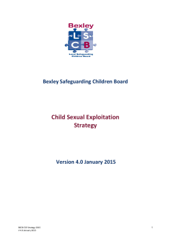 Child Sexual Exploitation Strategy