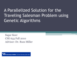 A Parallelized Solution for the Travelling Salesman Problem using