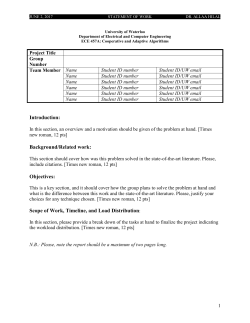 Problem Set# 1 - University of Waterloo