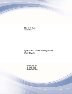 IBM TRIRIGA 10 Space and Move Management User Guide