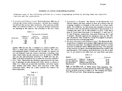 ExamplesofLinear ProgrammingProblems Formulate each of