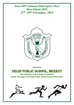 Inter-DPS National Multi Sports Meet Boys (Open)-2015 27th