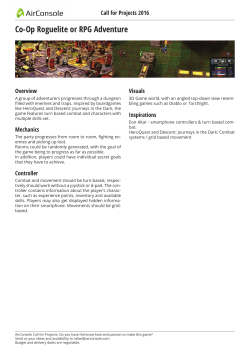 Co-Op Roguelite or RPG Adventure