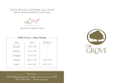 usga rules govern all play