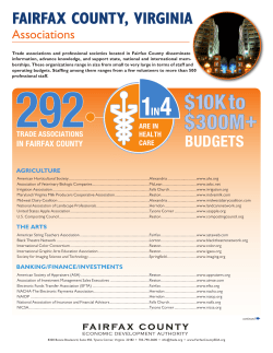 $10K to $300M+ - Fairfax County Economic Development Authority