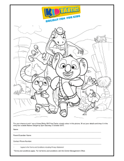 For your chance to win* one of three Blinky Bill Prize Packs, simply