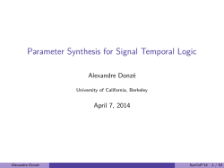 Parameter Synthesis for Signal Temporal Logic