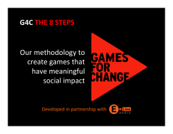 Our$methodology$to$ create$games$that$ have$meaningful