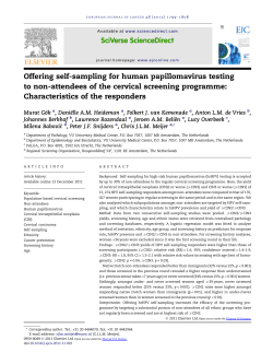 Offering self-sampling for human papillomavirus testing to non