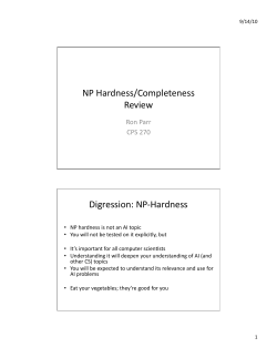 NP-‐Hardness