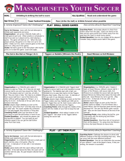 PLAY SMALL SIDED GAMES PLAY