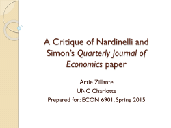 A Critique of Nardinelli and Simon*s Quarterly