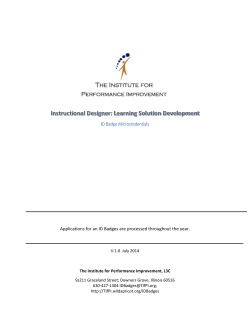 ID Badge Microcredentials - The Institute for Performance