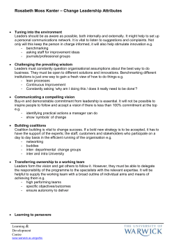 Change Leadership Attributes