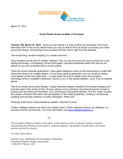 Draft 1 - Canadian Plastics Industry Association