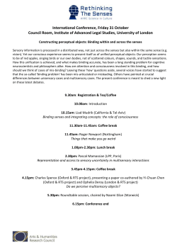 International Conference, Friday 31 October Council Room, Institute