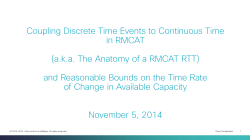 RMCAT - IETF