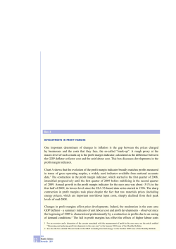 Developments in profit margins