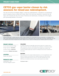 CETCO gas vapor barrier chosen by risk assesors for mixed